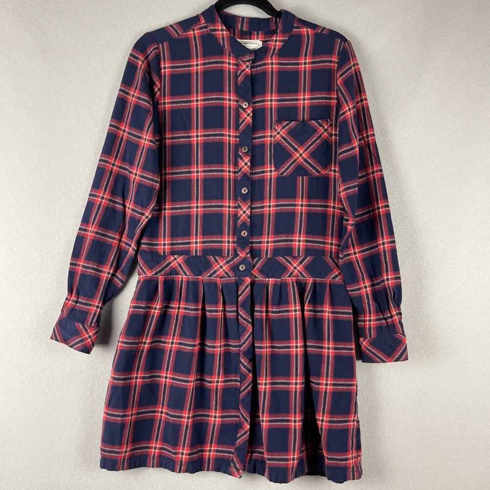 Current Elliott Flannel Dress Women Small Drop Waist Plaid Academia Preppy